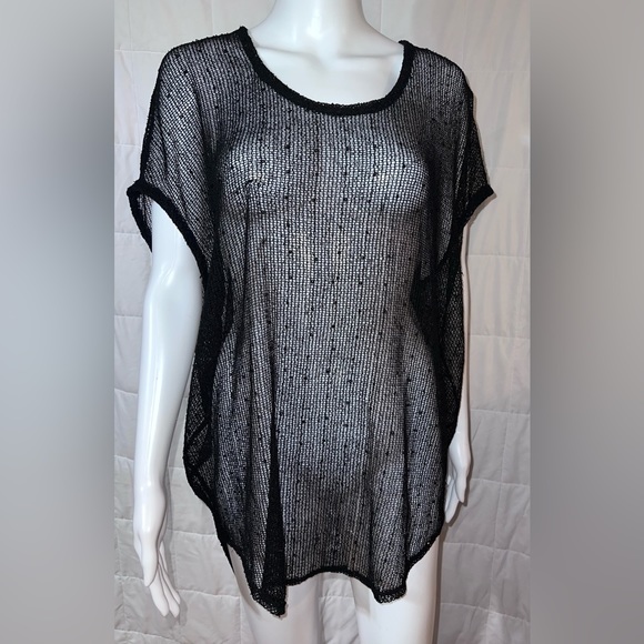 Jordan Taylor Black Mesh Swimsuit Cover Up - Picture 2 of 2